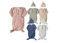 newborn-ribbed-baby-sleeping-bag-blankets-wrap-sleep-sack-for-baby-small-0